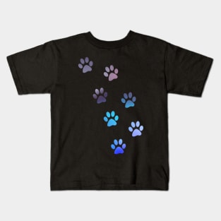 Watercolour Paw Prints Kids T-Shirt